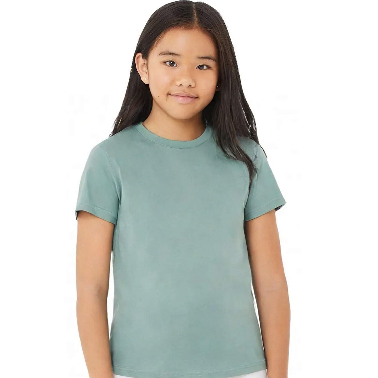 BELLA+CANVAS Youth Short Sleeve Crewneck Jersey Tee Soft Cotton Kids T-Shirt Lightweight School & Custom Print Shirt
